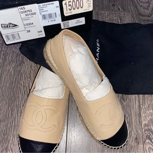 Chanel Espadrilles flats size 38
